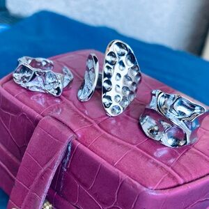 New Silver Women's Ring Bundle